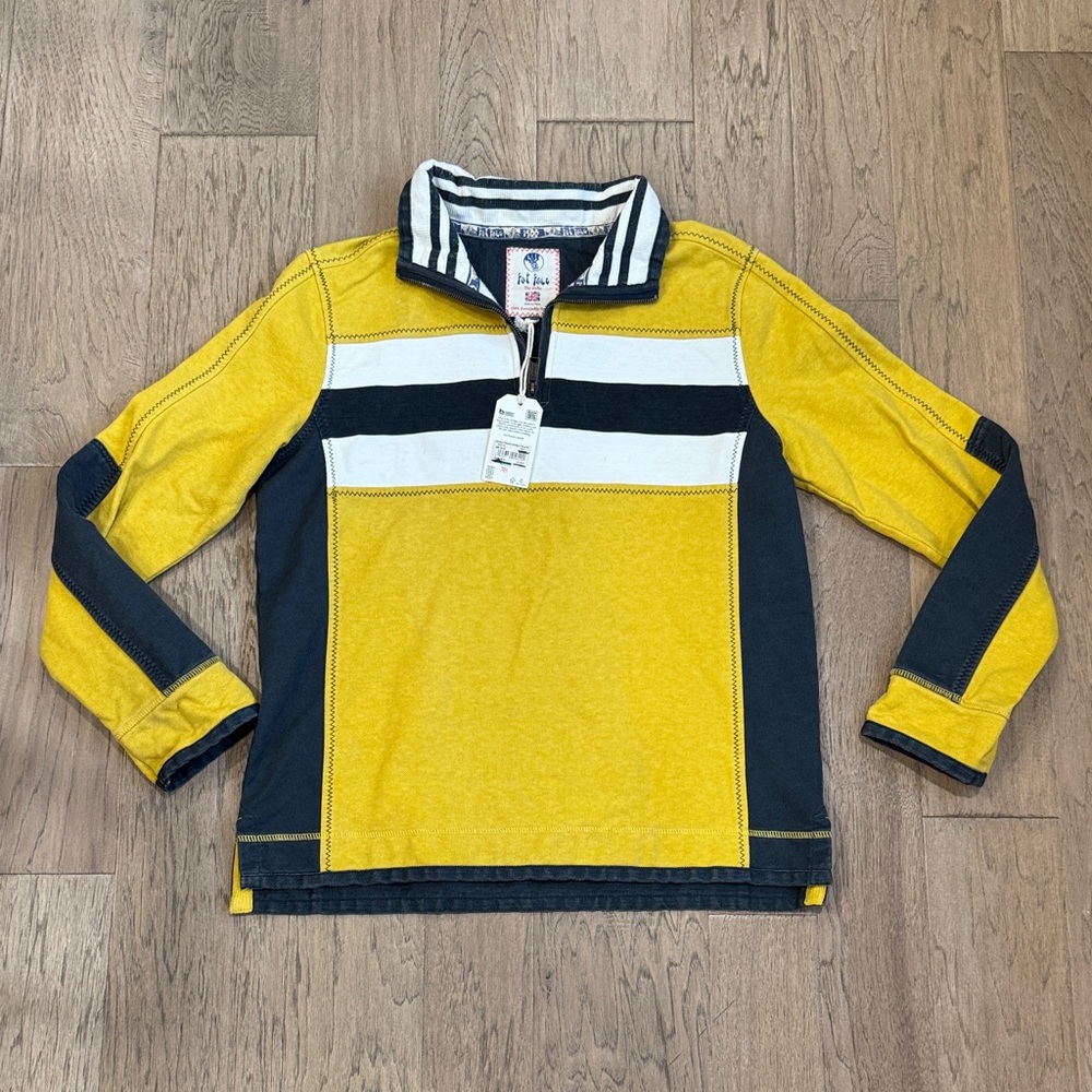 NWT Fat Face Airlie Quarter Zip Rugby Shirt Size Medium - Picture 1 of 9